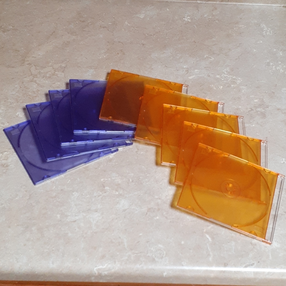 Set of 9 Plastic CD Covers